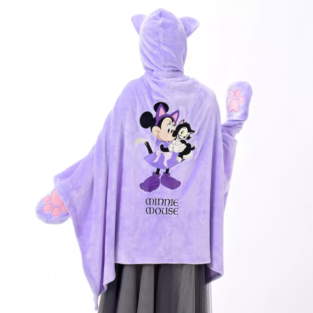 🌸 【預訂】Minnie & Figaro Blanket - CAT MINNIE AND FIGARO - 2027 DISNEY HALLOWEEN