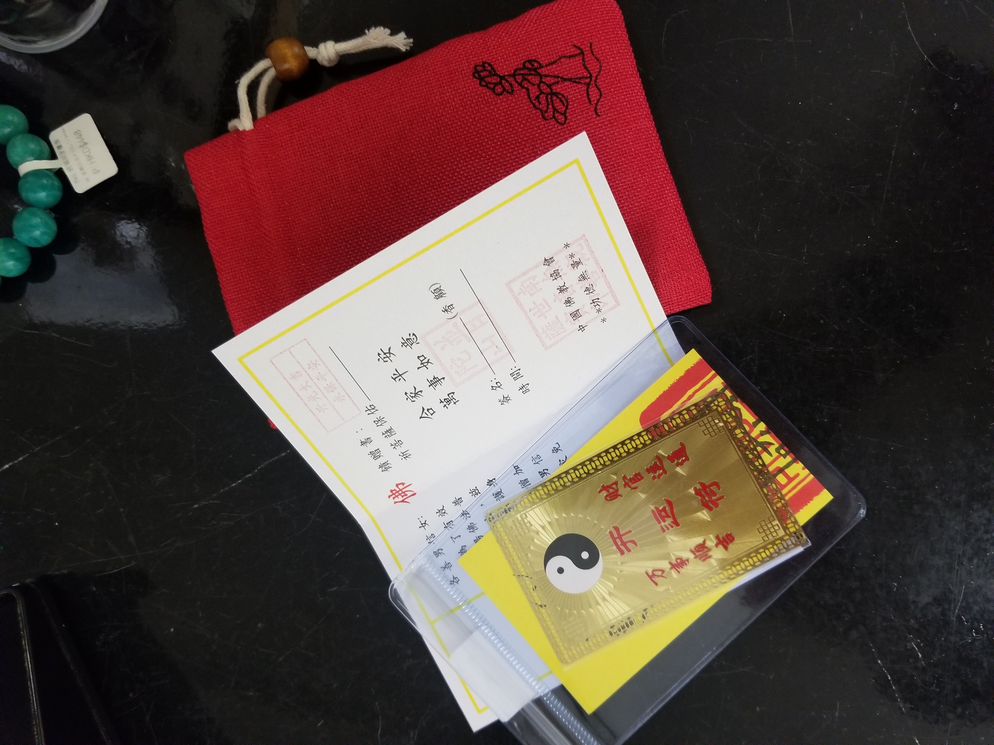 (已開光加持)(極度招財)(5.0) 貔貅天鐵萬字順筒珠+轉運珠金運石手串 11.5+mm (No.PUT721)