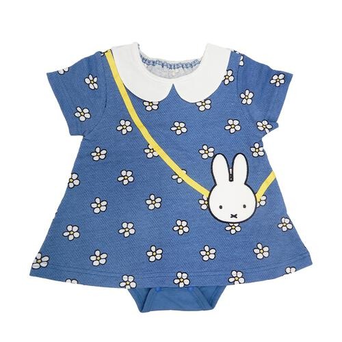 Miffy 花花嬰兒裙 藍色橙色 70/80cm
