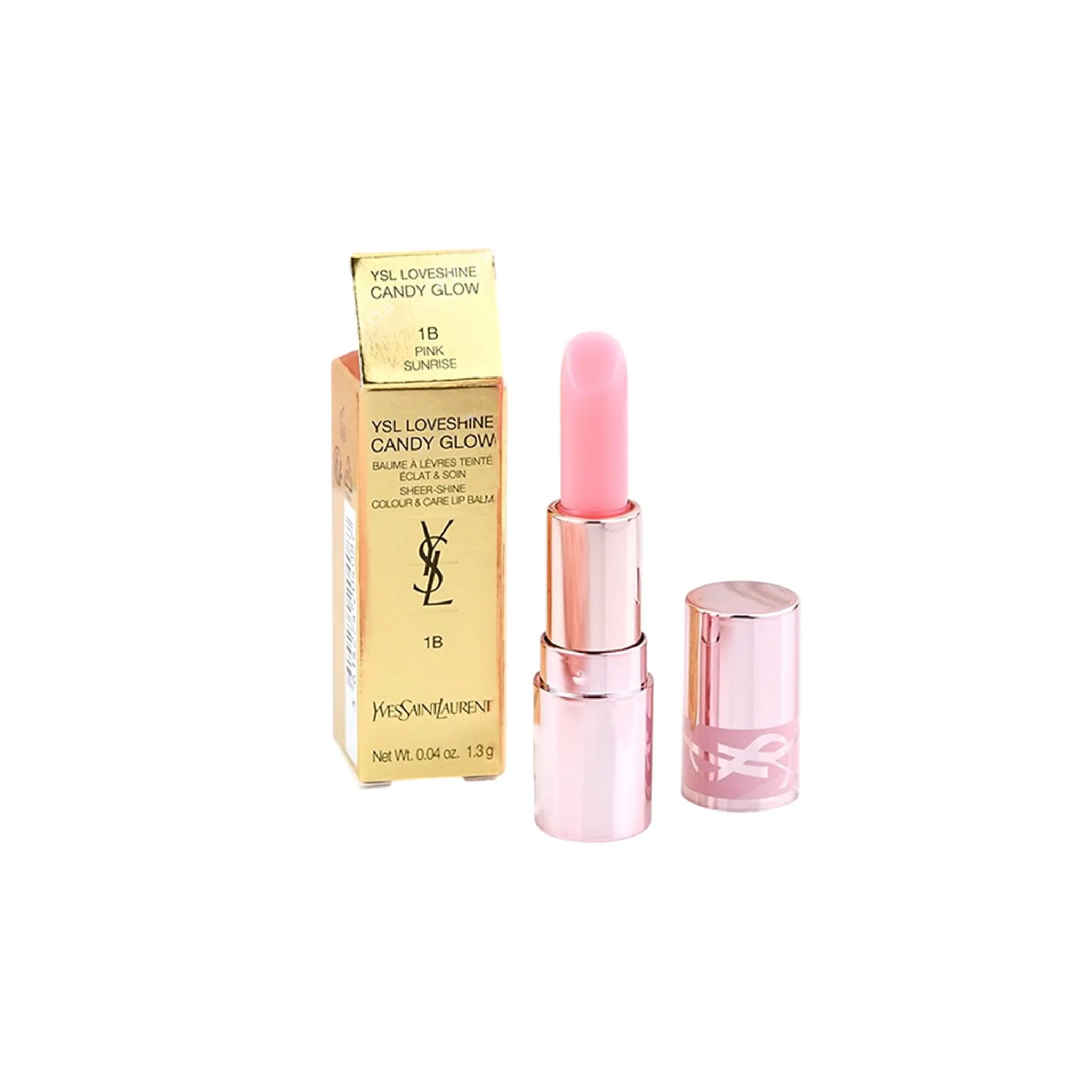 YSL Loveshine Candy Glow 情迷亮彩潤唇膏 1B Pink Sunrise Mini版 1.3g