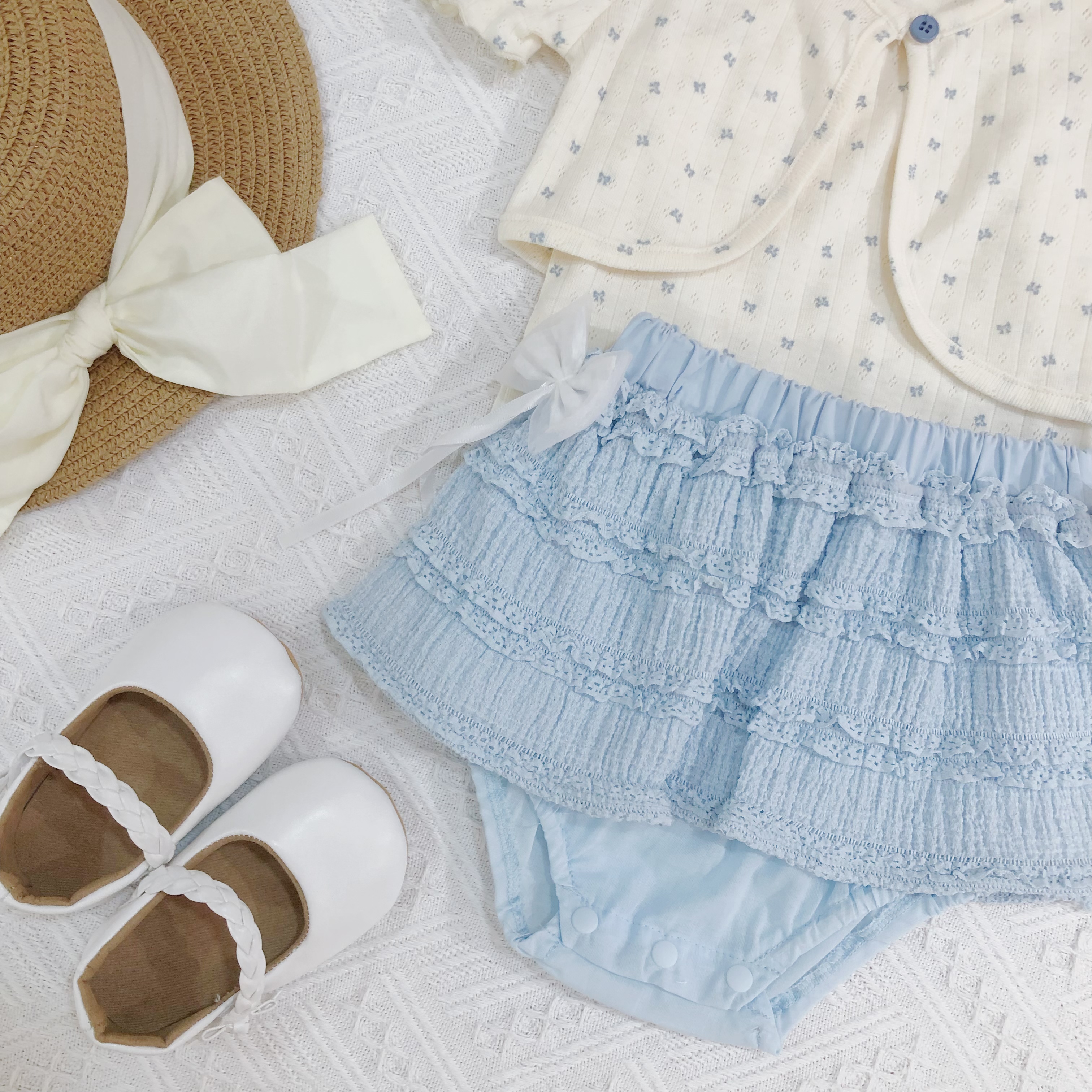 Baby Girl Outfit with Ruffle Bloomer Set