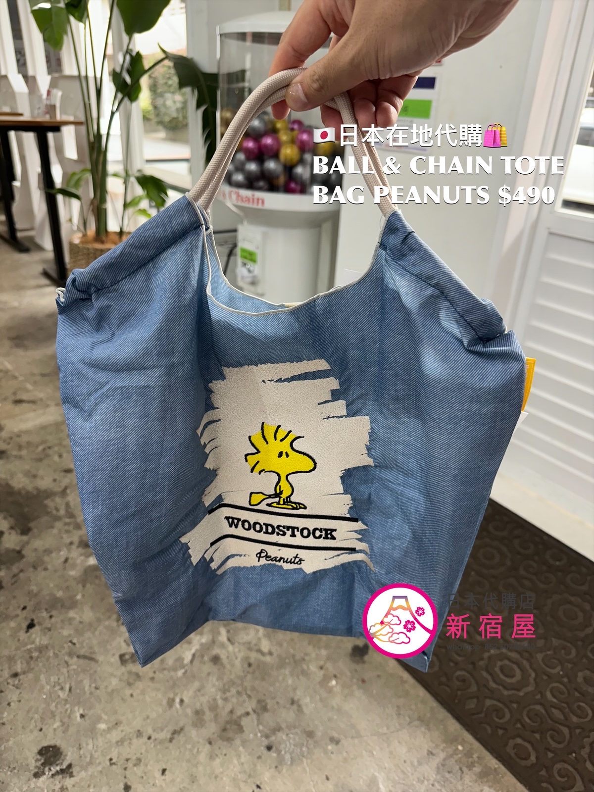BALL & CHAIN TOTE BAG PEANUTS