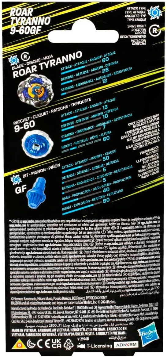 【預訂】爆旋陀螺X 咆哮暴龍 9-60 GF軸心  BEYBLADE X BX Roar Tyranno (美版)