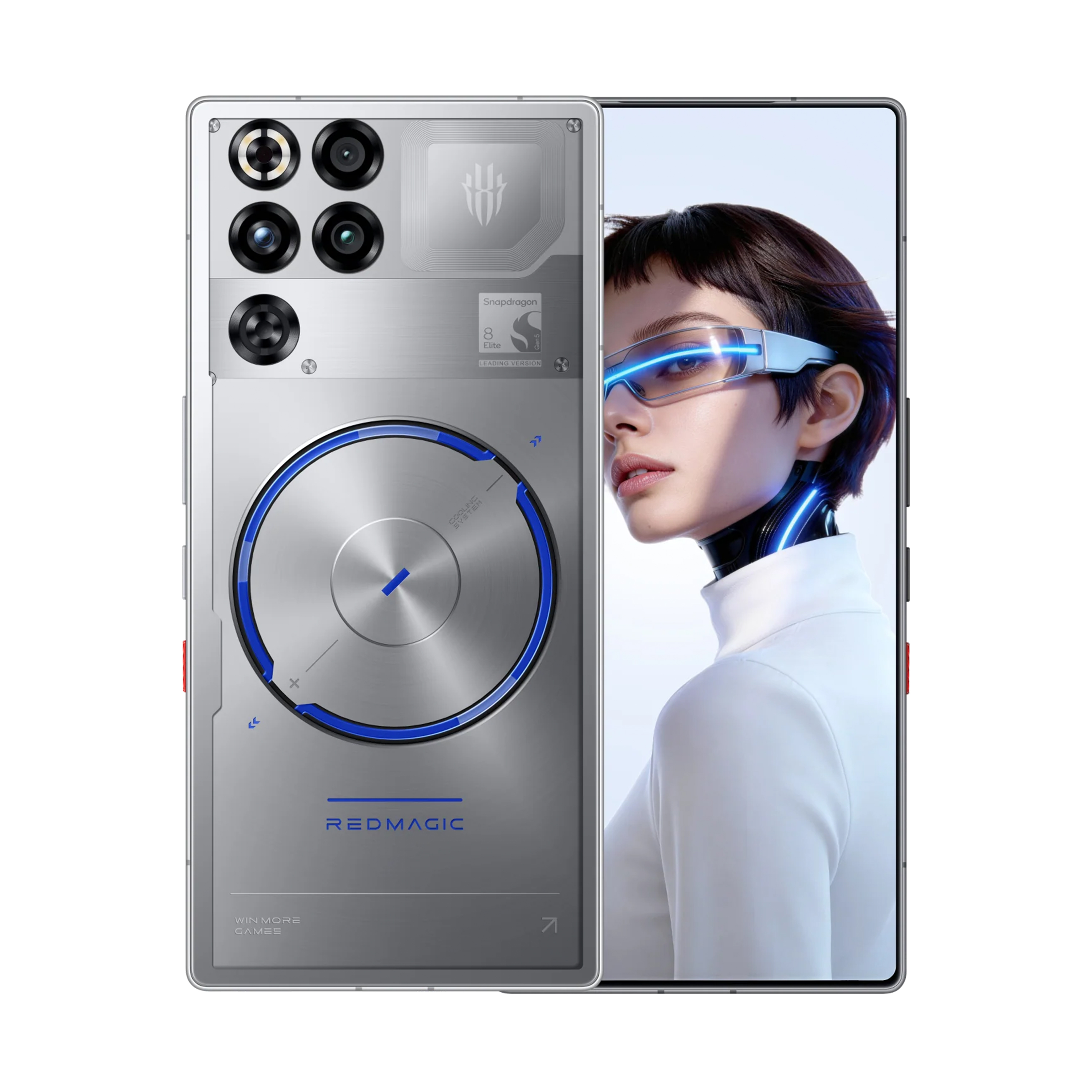 Nubia REDMAGIC 11S Pro 5G | Snapdragon 8 Elite Gen 5 Leading Version | 6.85吋 144Hz BOE X10 AMOLED 7500mAh 液冷散熱 渦輪風扇 背部燈效 雙喇叭 WiFi7 IPX8 電競手機 國際版