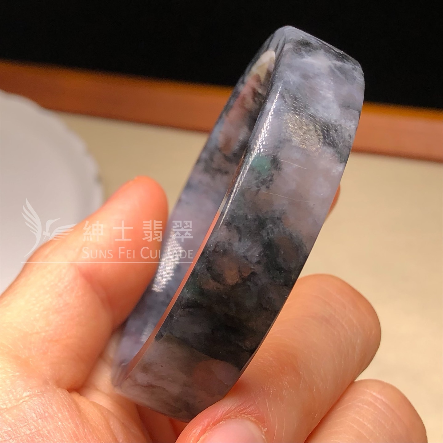 山水烏雞方鐲49.1mm