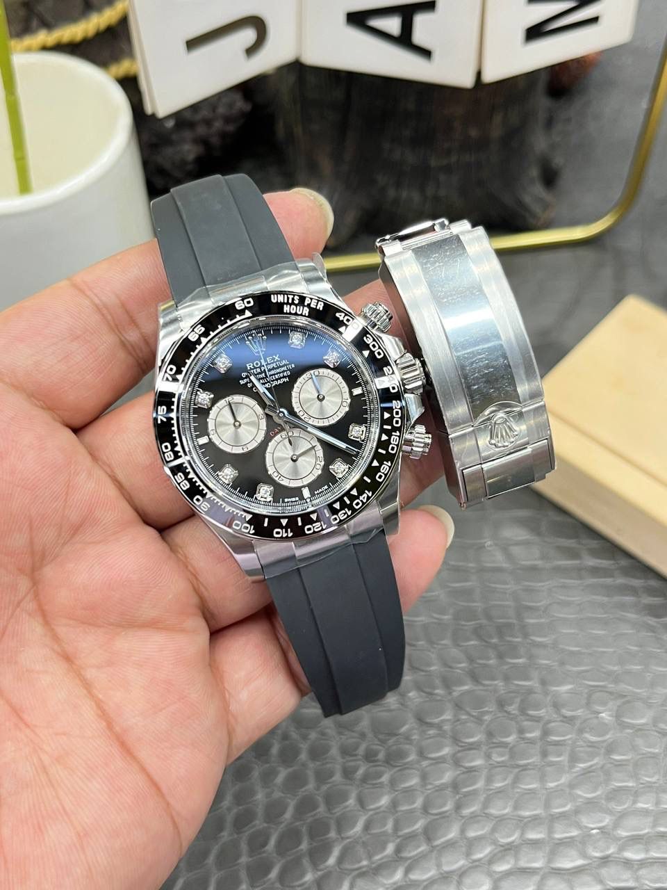 劳力士迪通拿系列/40mm银壳钻面/搭载4131全自动机械计时码🌟