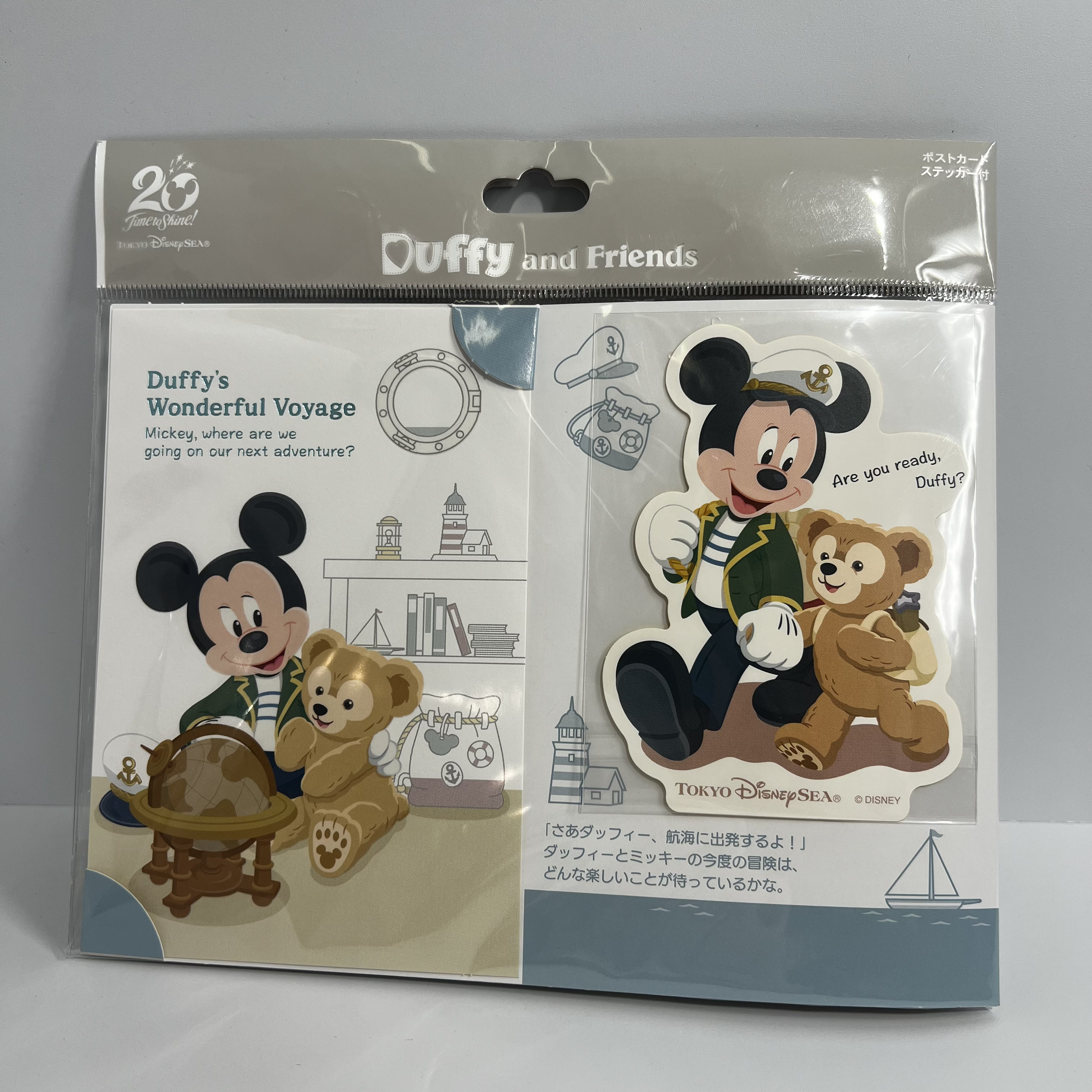現貨 東迪限定 Mickey&Duffy Postcard 