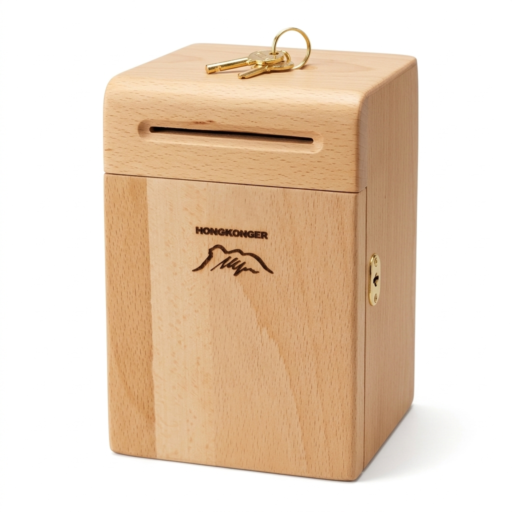 【專屬刻名】HONGKONGER 獅子山 實木錢箱
