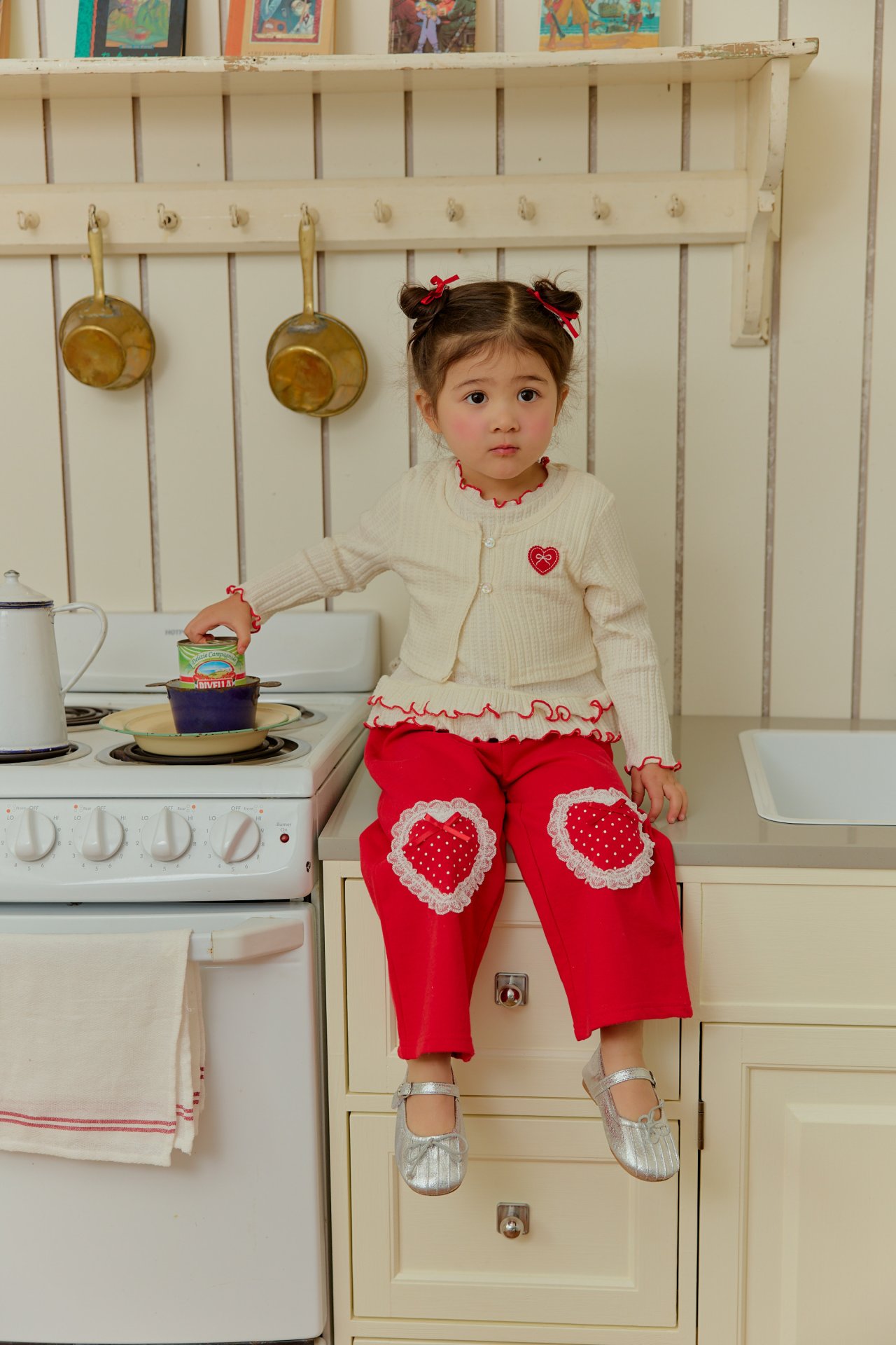 Ruffle Cardigan + Top