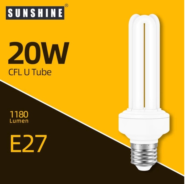 3U20/20W/E27(B22)黃白3U慳電膽 (Y)