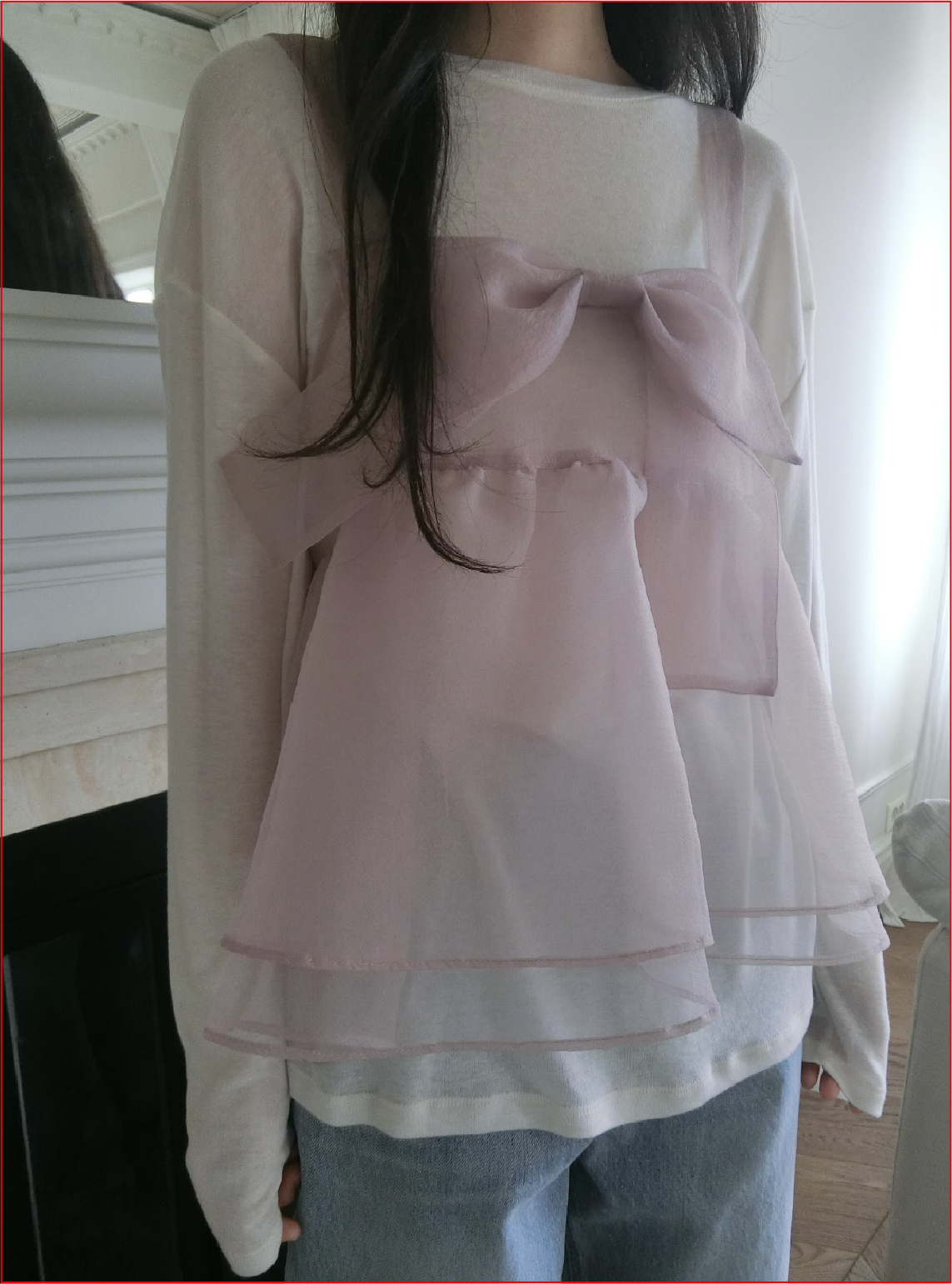 【突發開團． 26 S/S 新色入】 漆黑中的螢火蟲～薄紗大蝴蝶2-ways外搭背心 SF0004