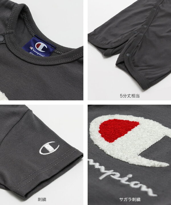 🇯🇵預訂 日本直送🇯🇵Champion三色毛毛標誌刺繡短袖連身服