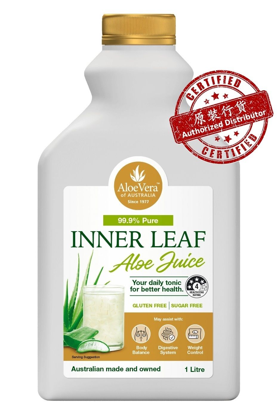 純薈澳洲純天然原味蘆薈汁1000毫升