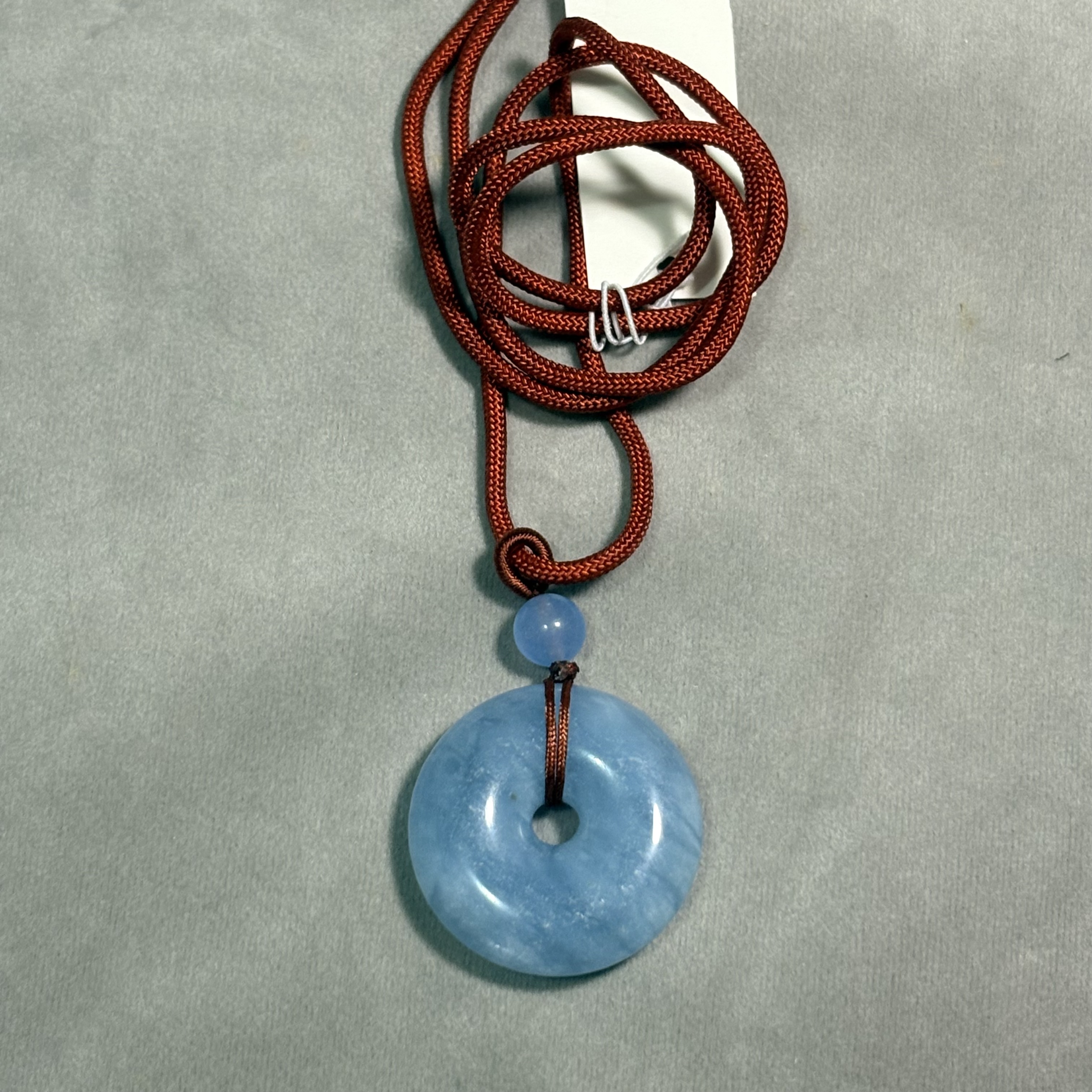 海藍寶平安扣 No.19-126規格：直徑：32.5cm 重：16.8g