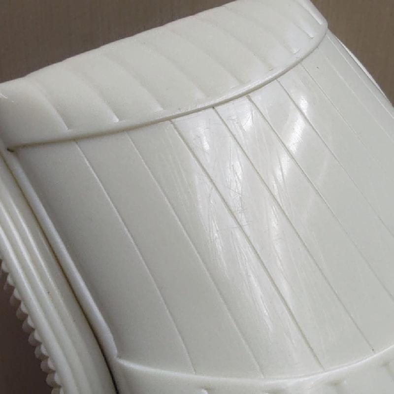 Antique C.a. 1930s ART DECO Early Plastic CELLULOID Cream white Shell Shape Jewelry box (MT1968)