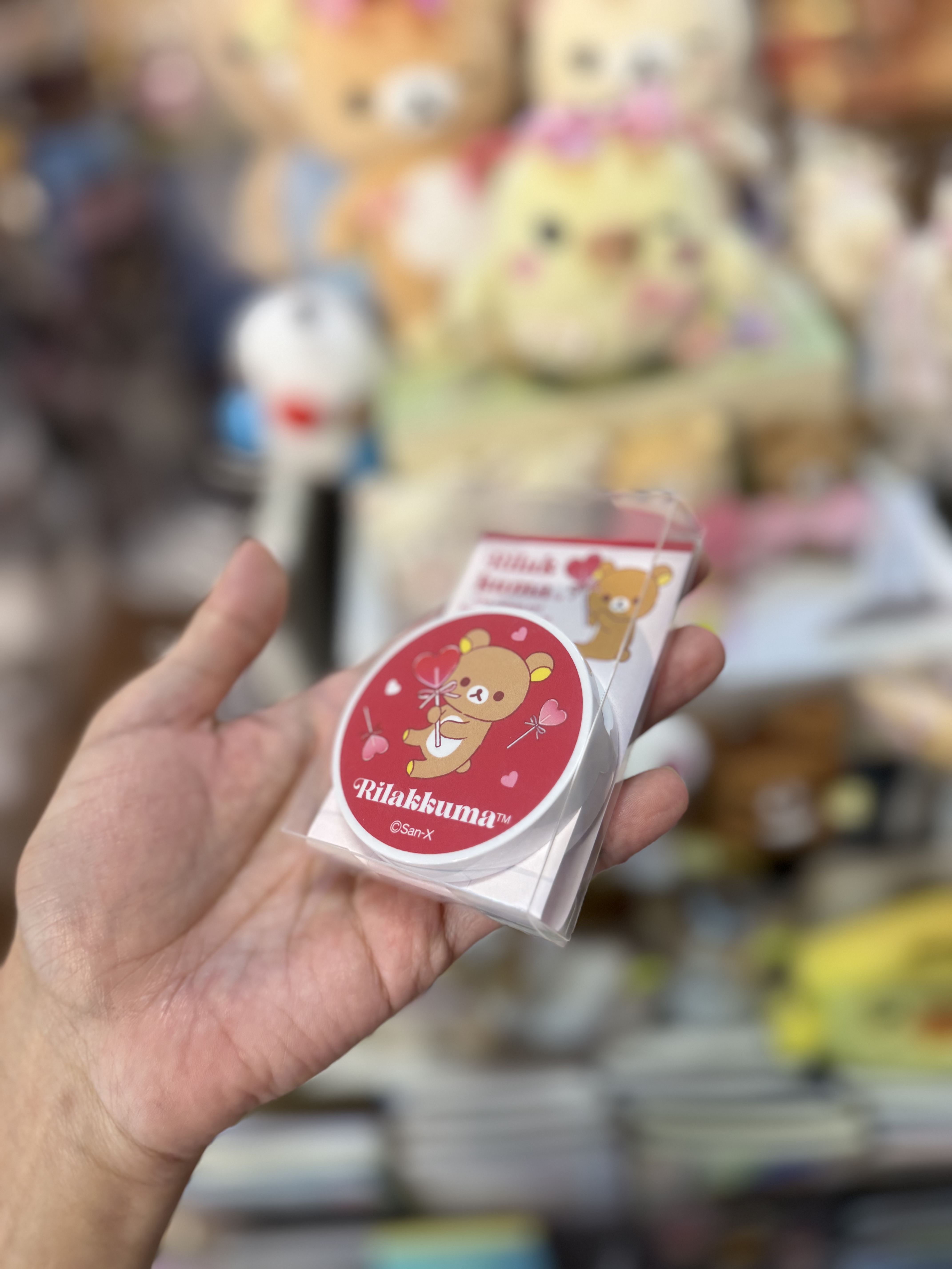 《現貨》全新日本專店限定 Rilakkuma情人節造型磁石夾