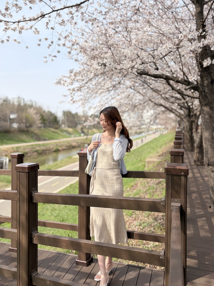 Romance Slim Cami Dress (Beige)