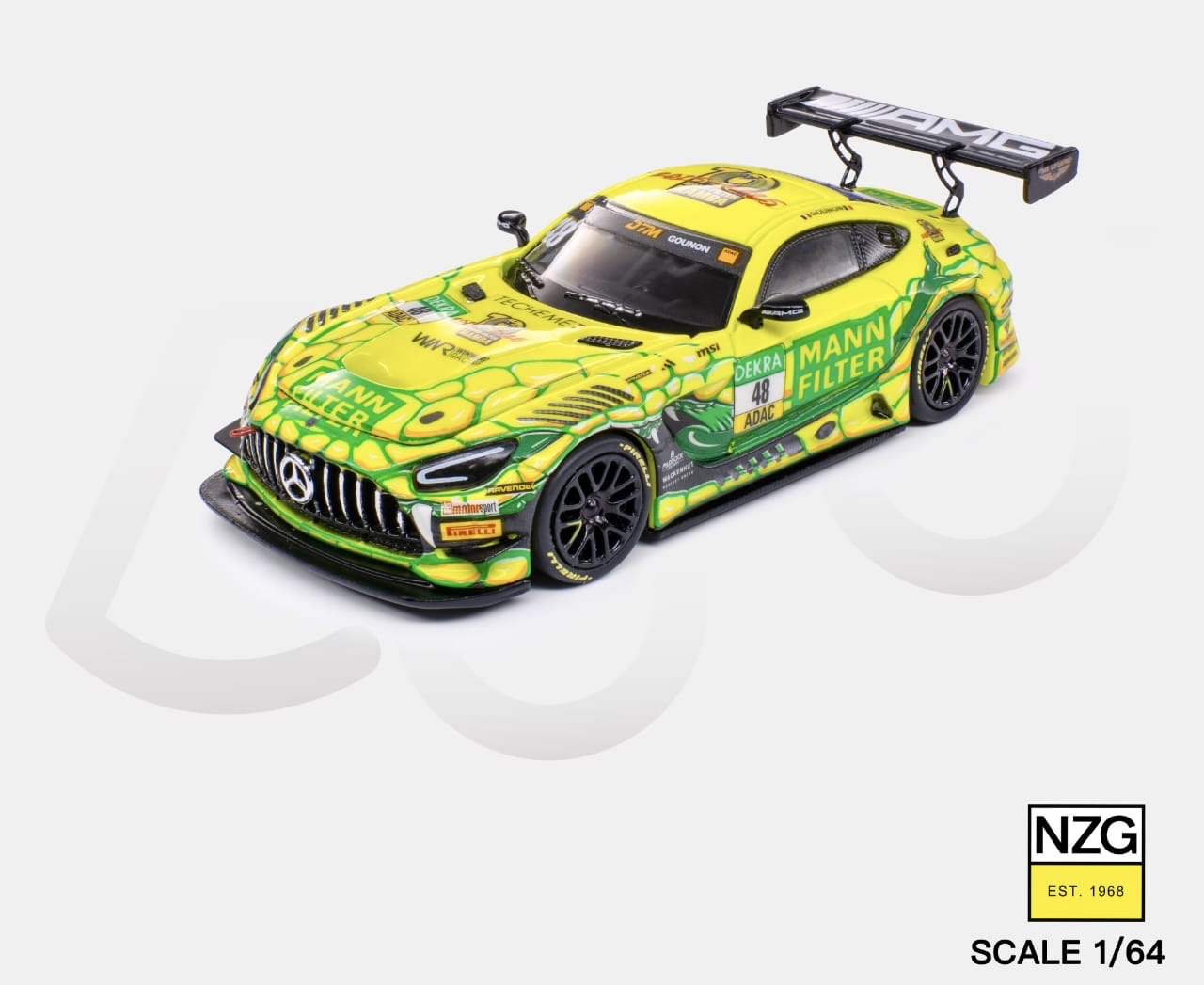 (預訂PreOrder) KILO Works ( 114600010 ) 1:64 Mercedes AMG GT3 Mann Filter Mamba 2025
