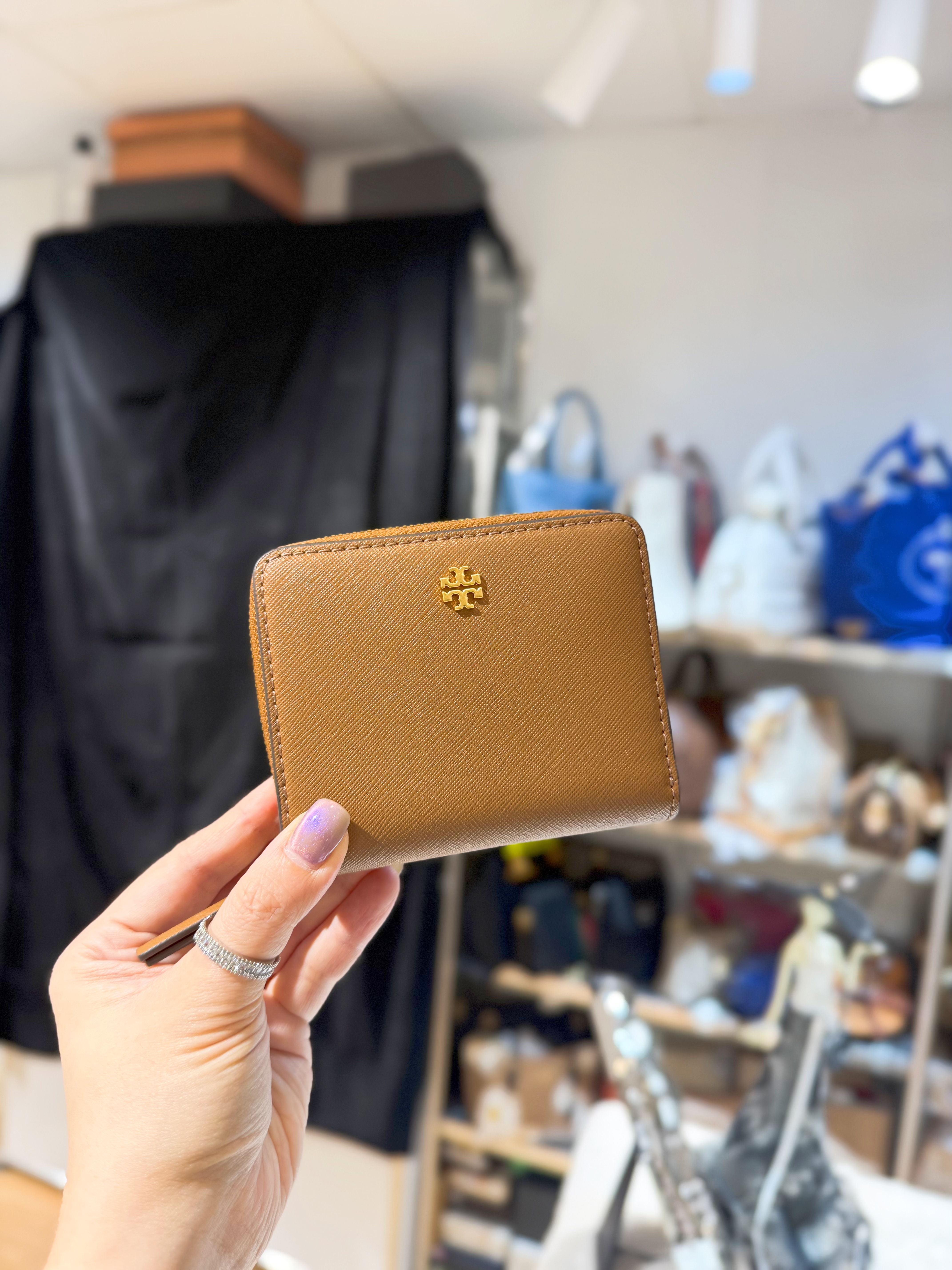 Tory burch Emerson zip wallet sf/sand