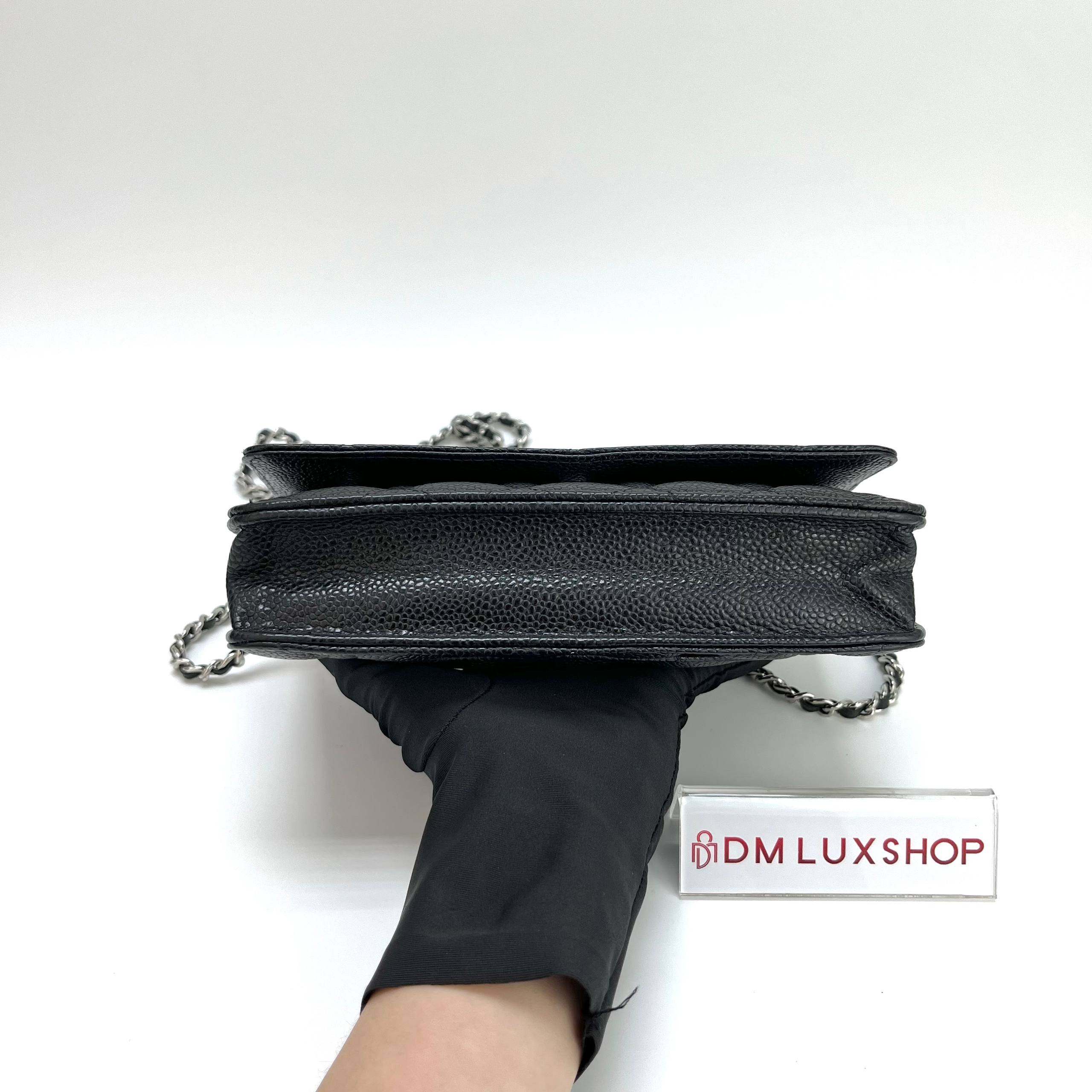 Chanel Black Caviar WOC GHW (Serial 28, Y: 2019)