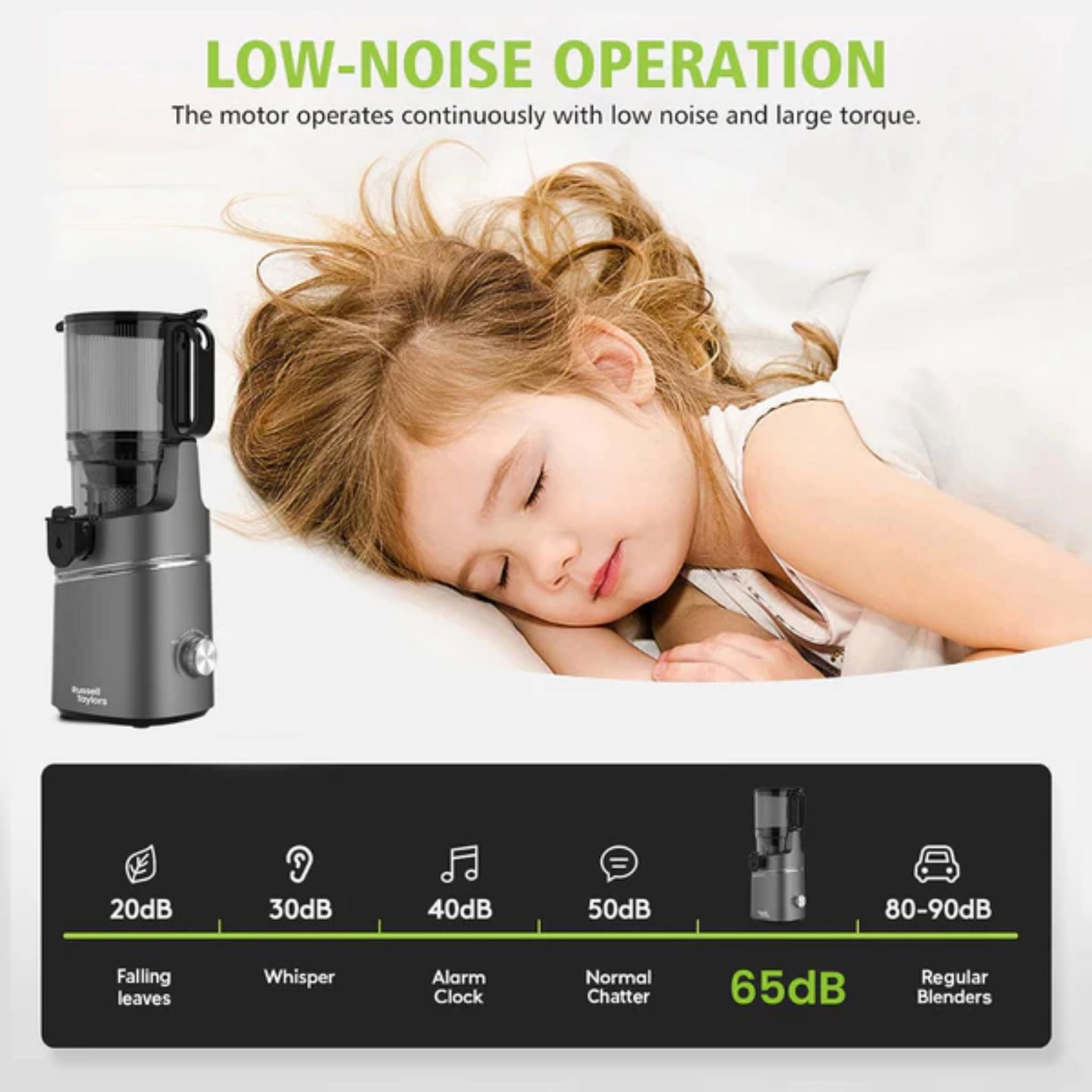 Russell Taylors 130W Compact Slow Juicer (SJ3)