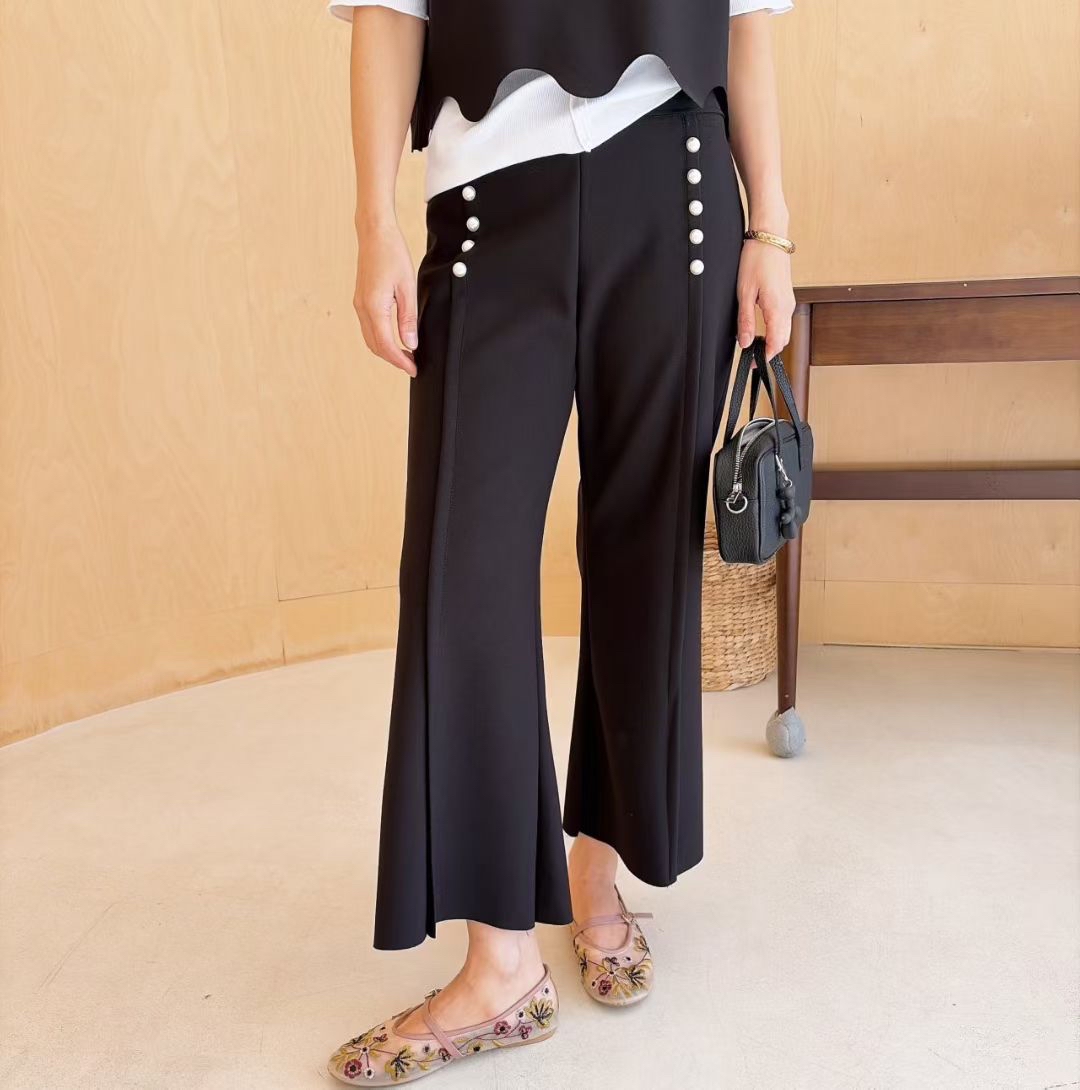 免燙彈性珍珠褲