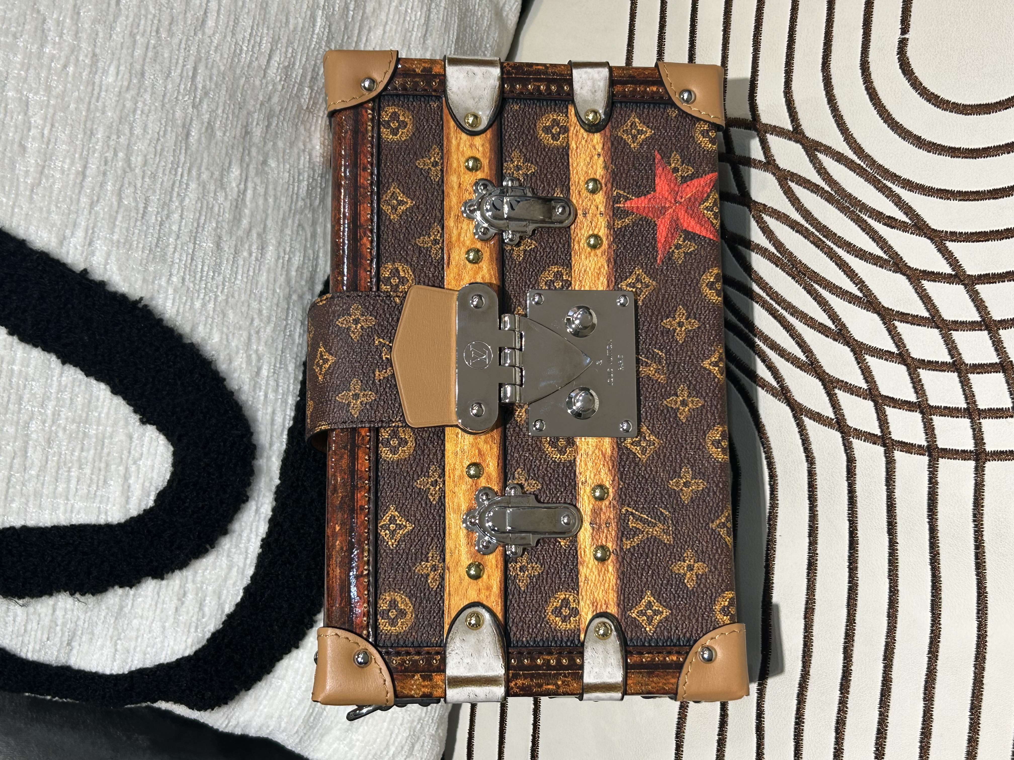 LV Time Trunk Petite Malle Shoulder Bag 硬箱肩背包 M52737 100%Authentic, 99%New ☑️晶片☑️Strap☑️Dust bag