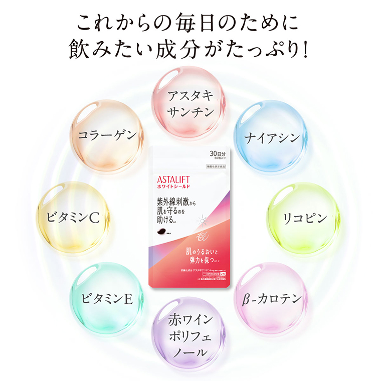 【✨️日本🇯🇵 FUJIFILM ASTALIFT White Shield 美白防曬丸✨️】 60粒/30日分  