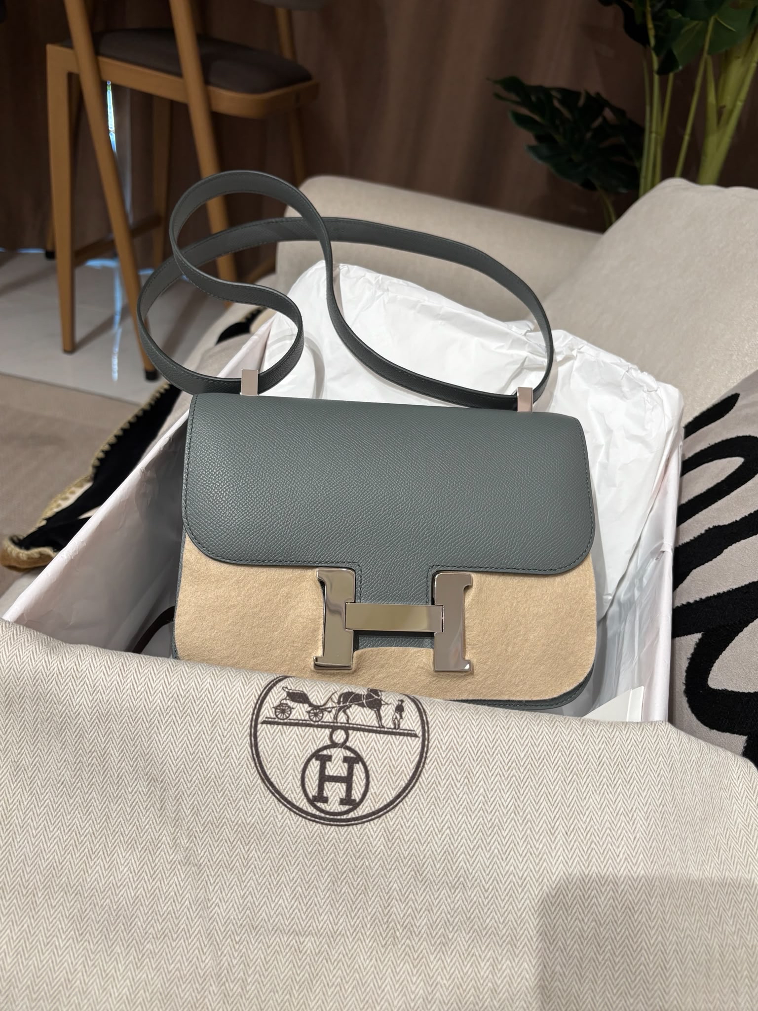Hermes Constance mini 19 STAMP K 100%Authentic, 98%New ✅收據✅Dust bag✅box