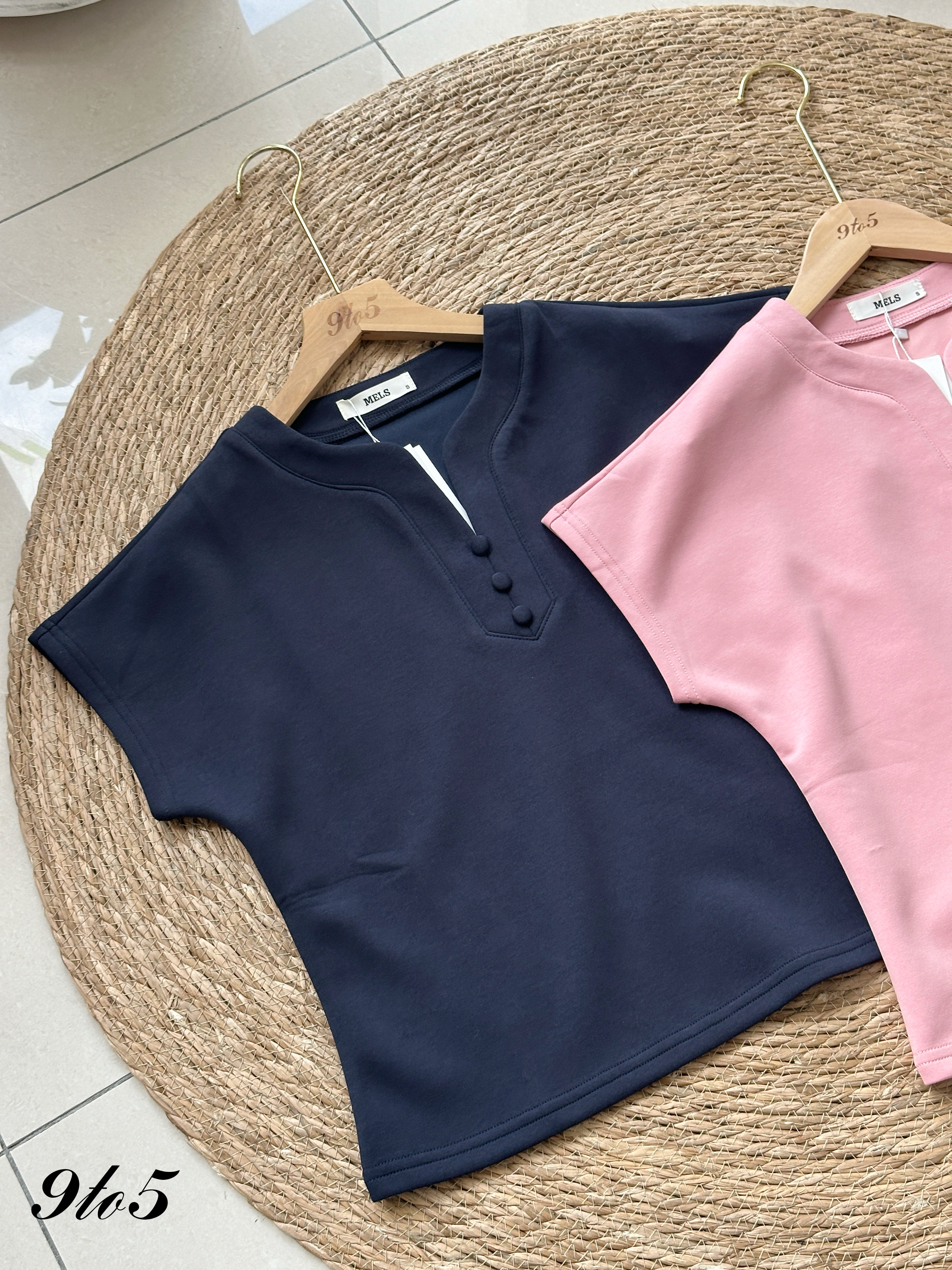 T4220 V Neck Top - 4 Colors 