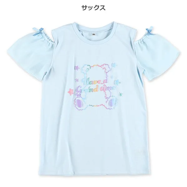<日本限時⏰訂購>熊仔露肩短袖衫[P26N-S3100]