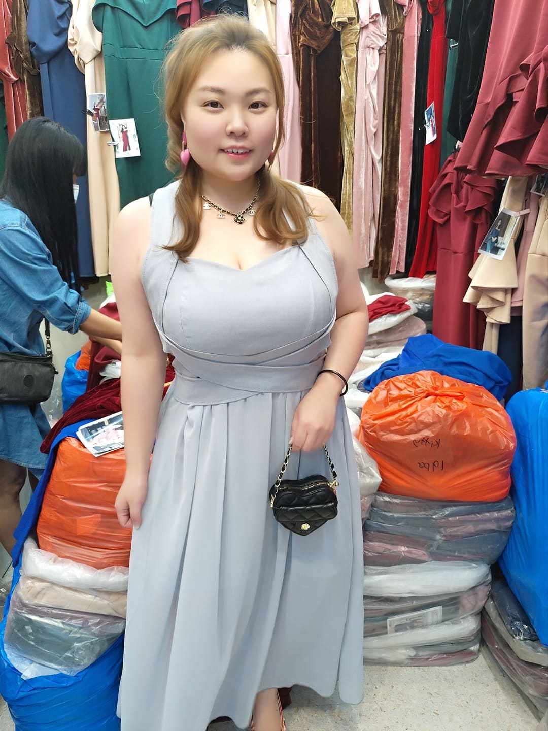 B01/BB0017 小V粗带设计款长礼服