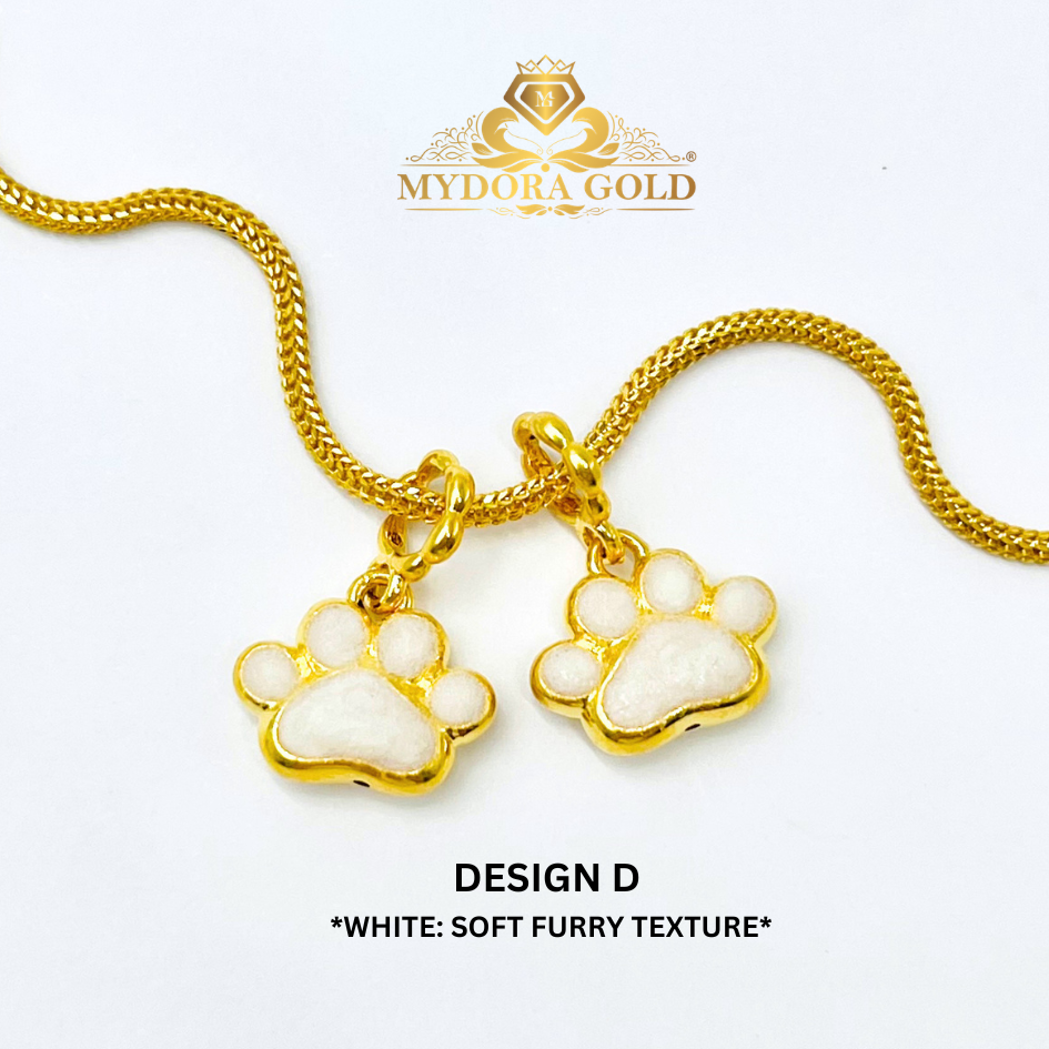 MYDORA Charm Comel Paw Print (5G) l EMAS 916/22K