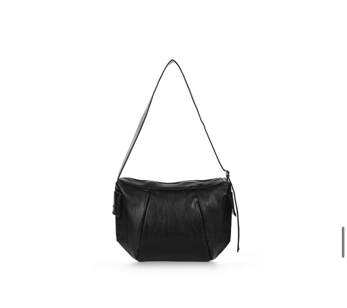 NICK NICOLE LINE HOBO BAG_BLACK