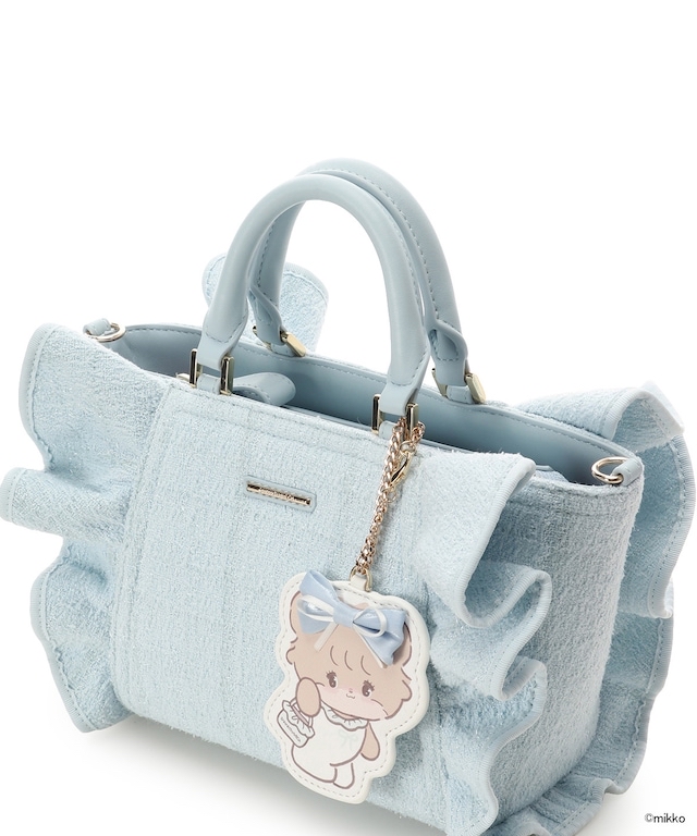 🎀【預訂】Lil ala mode×SAMANTHAVEGA 荷葉邊手提包 - Latte