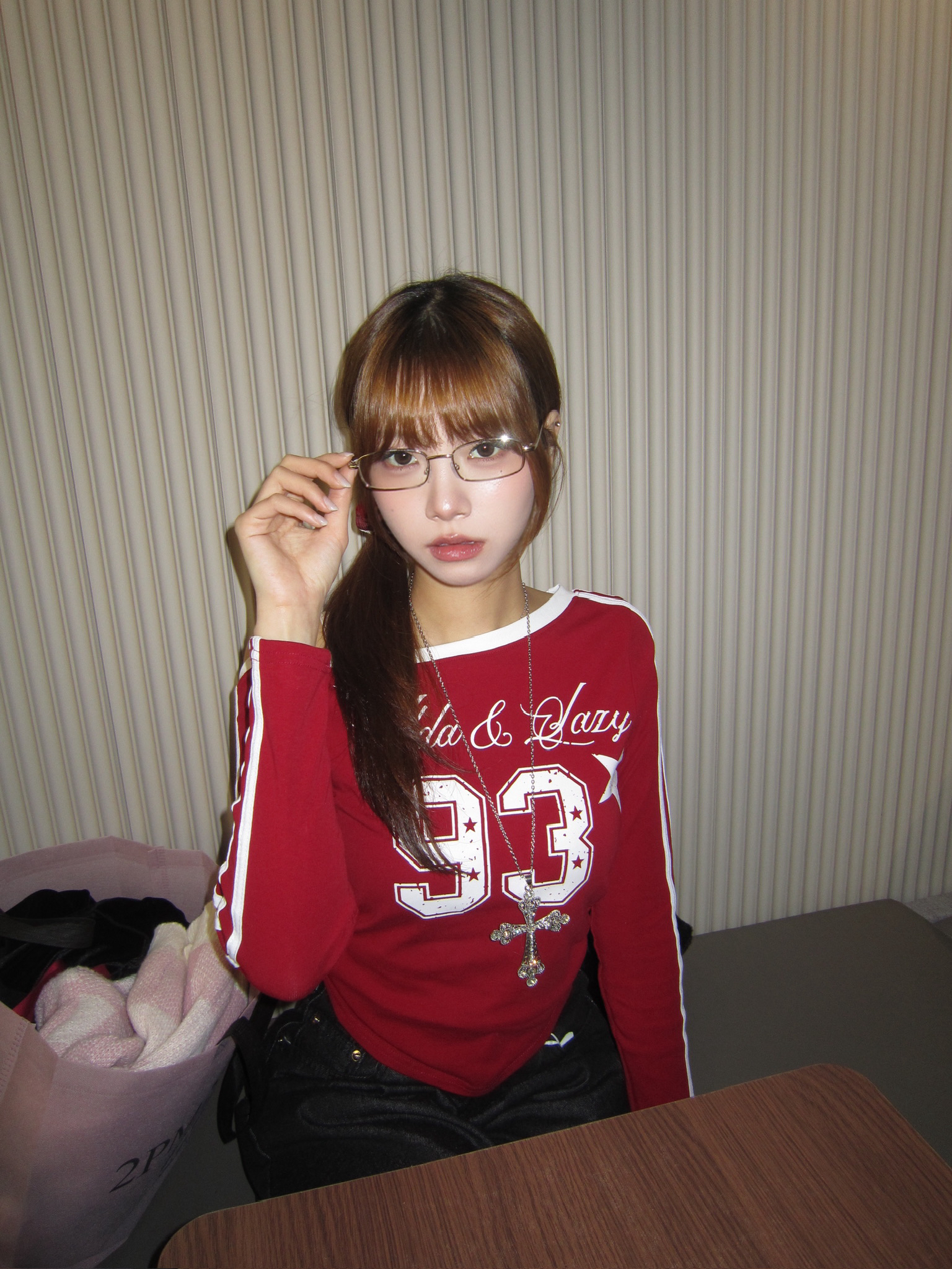 東大門nyunyu純銀方形眼鏡（辣妹必備）