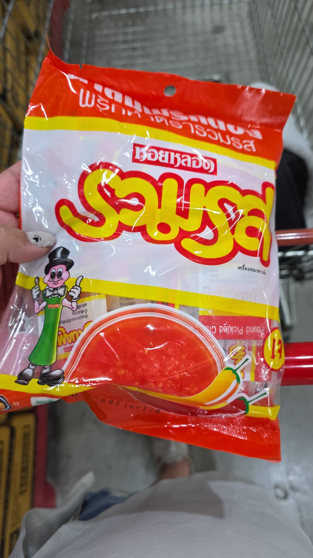 Ruamros（รวมรส）品牌的漬辣椒醬包（醋浸辣椒）