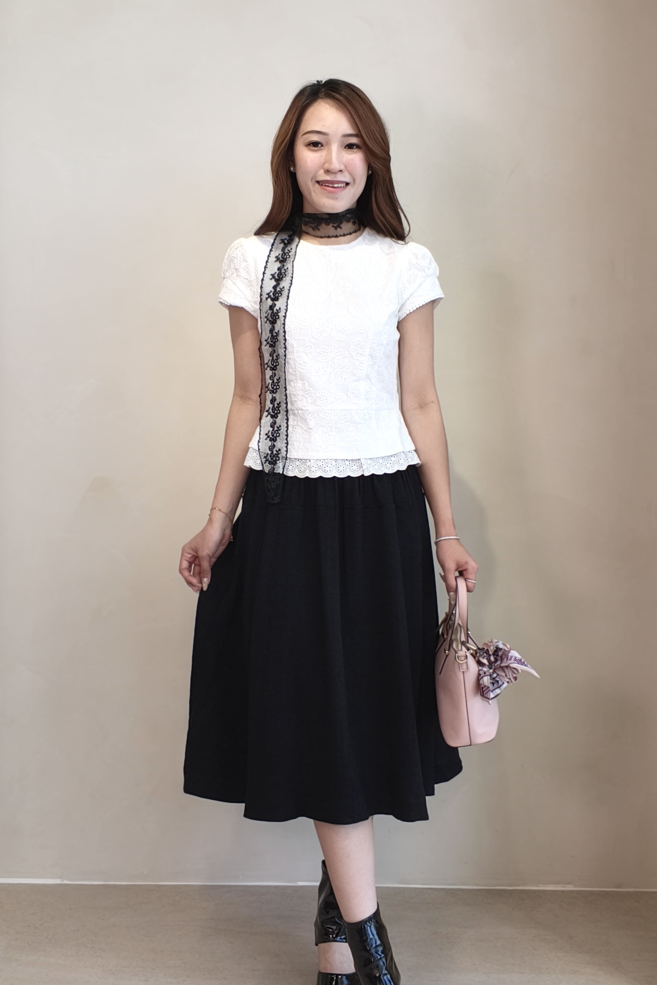 CS1419 Celeste Flow Midi Skirt