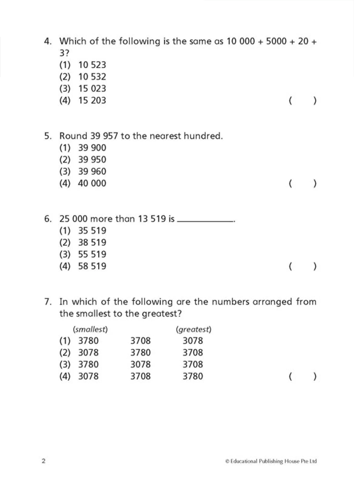Primary 4 Maths Top the Class