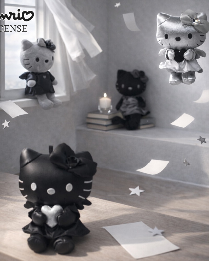 預訂 | 日本Hello Kitty 黑銀天使公仔掛件系列