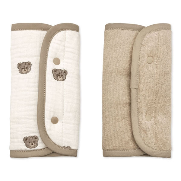 🇯🇵預訂 日本直送🇯🇵小熊刺繡雙面毛巾布孭帶咬巾肩巾