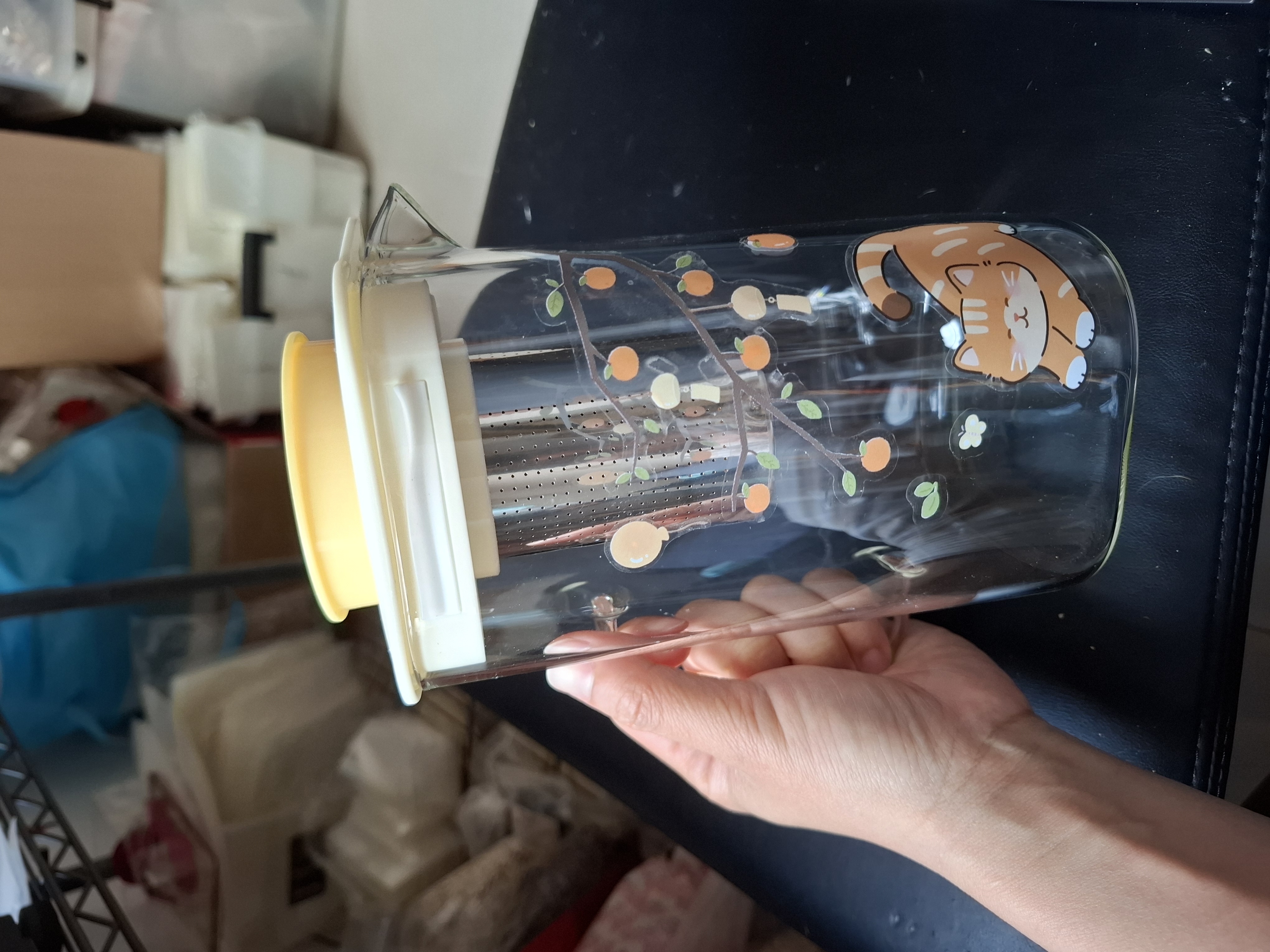 1.5L不易碎玻璃養生茶壺