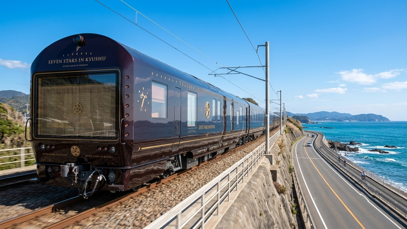 豪華觀光列車「九州七星號」Kato 旅行中的N比例模型