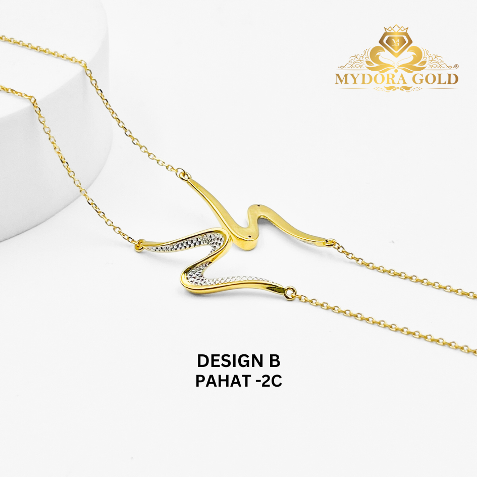 MYDORA Rantai Tangan Sauh Fesyen + Ombak Rindu SERIES l EMAS 916/22K