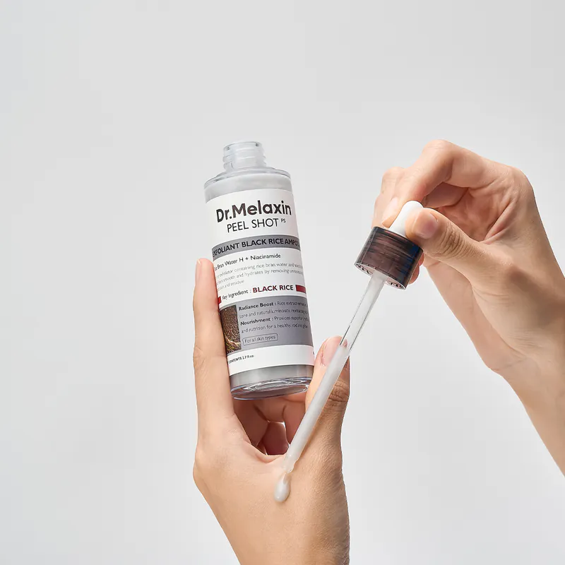 Dr.Melaxin PEEL SHOT EXFOLIATING BLACK RICE AMPOULE (黑米去角質柔膚精華) (80ml)