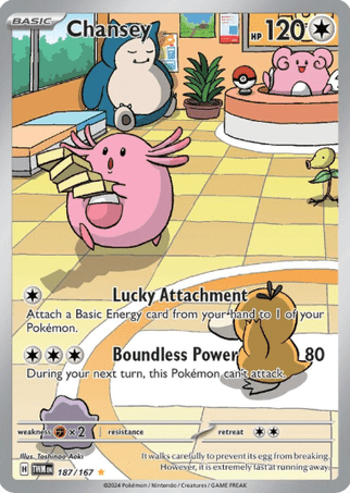 Pokemon TCG Twilight Masquerade - Chansey-187/167