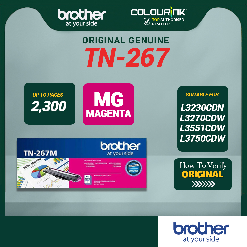 Brother Original TN267 TN263 DR263CL BU223CL  Laser Toner BKCMY for HL-L3230CDN DCP-L3551CDW MFC-L3750CDW