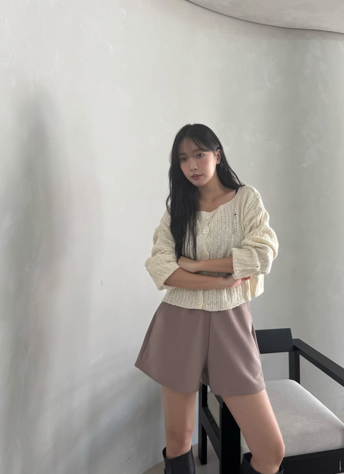 MA9 隨性破洞設計感針織Cardigan