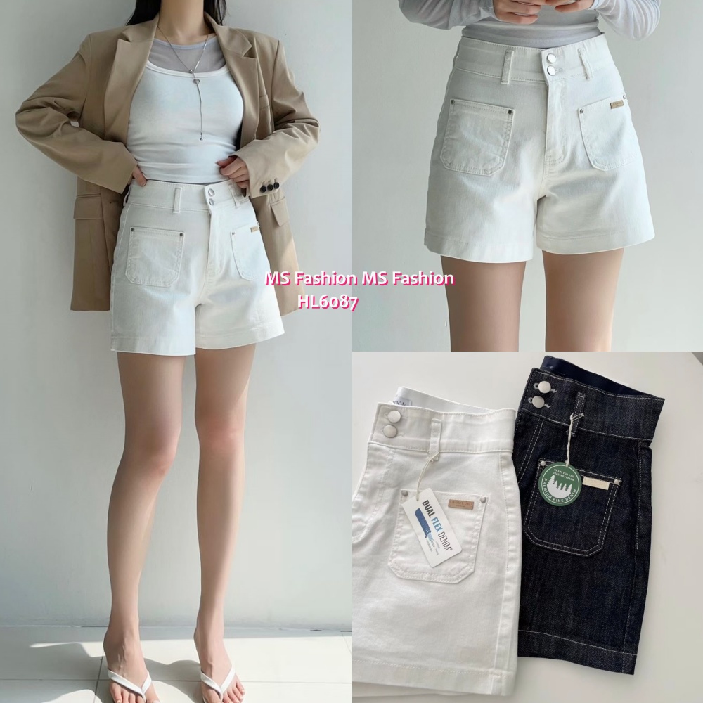 HL6087 韓國🌼Howluk高腰前兩袋短牛