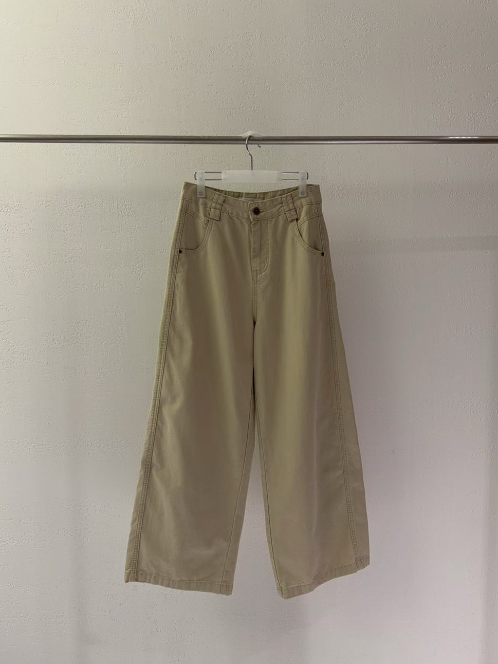 High-Waisted Wide-Leg Chino Pants #pt81
